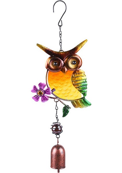 Ev Moda Dekorasyon Metal Rüzgar Chime Owl Rüzgar Çanları Bahçe Açık Dekor Asma Kolye Aksesuarlar Araçlar D (Yurt Dışından)