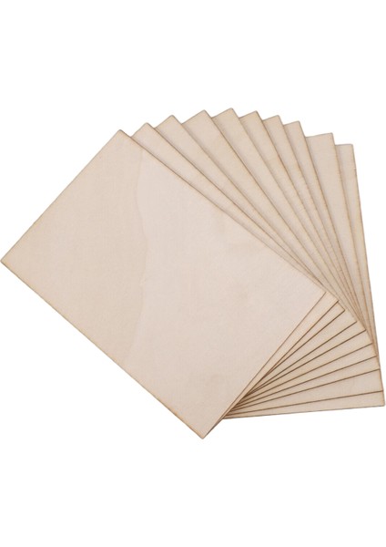 10 Paket Bitmemiş Ahşap Çarşaflar, Yapıştırılmış Lamine Ahşap Ince Ahşap Tahta, Ev Uçakları Için Gemi Teknesi ve El Sanatları, Dıy Süslemeleri (Yurt Dışından)