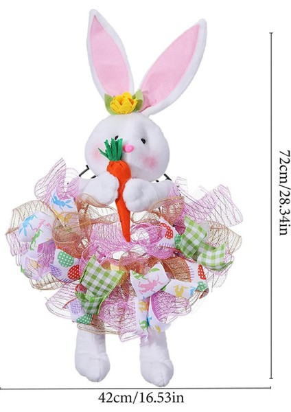 Ön Kapı Için Paskalya Çelenk, Bunny Şekilli Paskalya Çelenk, Paskalya Dekorasyonu, Tatil Çelenk, Paskalya Tavşanı Kapı Çelenk (Yurt Dışından) modelleri