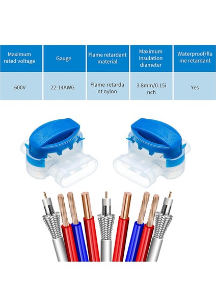 3 Yolcu Tel Konektörler Kilitler Tel Konektörleri Elektrikli 314 Kutu Tel Konektörleri Kendi Kendini Stripting Pigtail Konektörleri 120 Pcs (Yurt Dışından) indirimleri