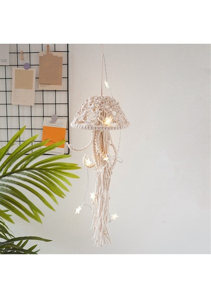 Boho Macrame Dream Catcher String Işıkları ile El Yapımı Dokuma Süsleme Dekek Dekoru Desen For Dream Catcher D (Yurt Dışından) modelleri