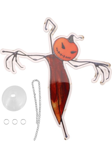 Cadılar Bayramı Spooky Suncatcher Pencere Panelleri Için Güneş Yakalayıcı, Benzersiz Ürkütücü Cadılar Bayramı Süs Dekorasyonları Ev B (Yurt Dışından)
