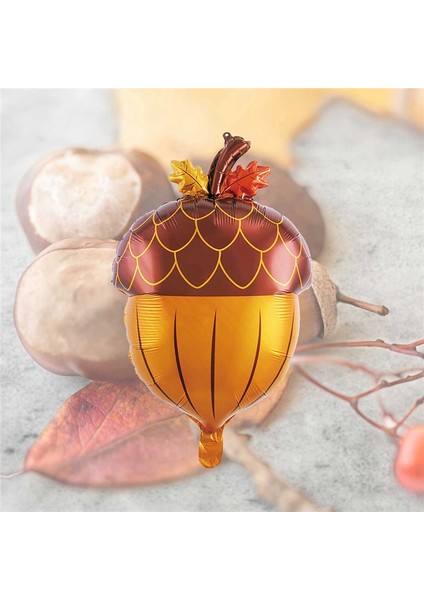 10PCS Acorn Balonlar Folyo Bebek Duş Doğum Güz Sonbahar Şükran Parti Dekorasyonları (Yurt Dışından) fiyatları