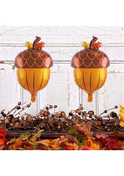 10PCS Acorn Balonlar Folyo Bebek Duş Doğum Güz Sonbahar Şükran Parti Dekorasyonları (Yurt Dışından) modelleri