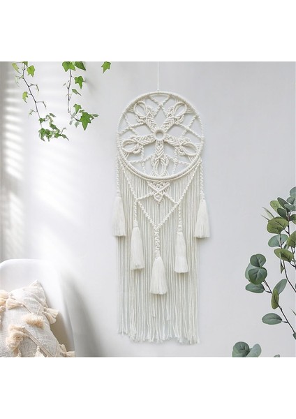 Macrame Dream Catchers Için Yatak Odası Yetişkin Rüya Catcher Duvar Dekoru Dokuma Yaprakları Dekorasyon ile Asılıyor Büyük Boho Duvar (Yurt Dışından) fiyatları