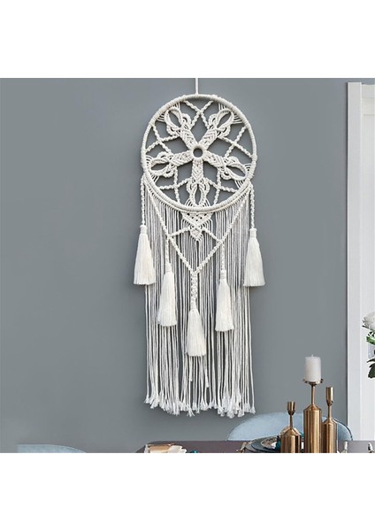 Macrame Dream Catchers Için Yatak Odası Yetişkin Rüya Catcher Duvar Dekoru Dokuma Yaprakları Dekorasyon ile Asılıyor Büyük Boho Duvar (Yurt Dışından) indirimleri