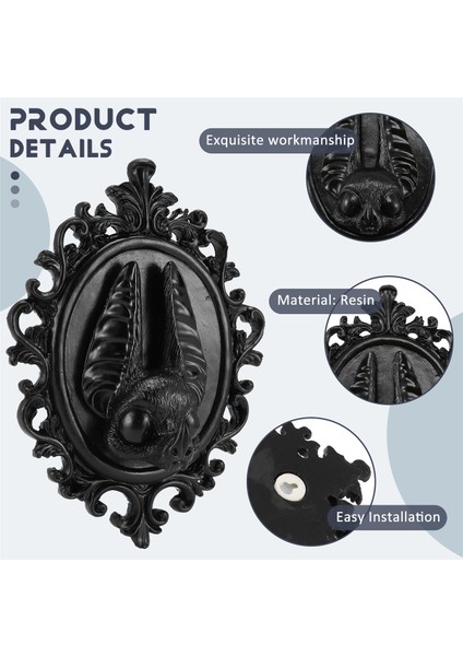 Cadılar Bayramı Gotik Tarzı Dekoratif Yarasa Kolye Barok Tarz Kolye Süslemeleri Ev Dekoru B (Yurt Dışından) indirimleri