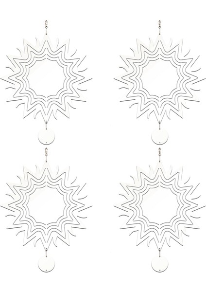 4pcs 8 Inç Süblimasyon Rüzgar Spinner Boşluklar 3D Rüzgar Spinnerları Kapalı Açık Bahçe Dekorasyonu Için Rüzgar Spinner Asılı (Yurt Dışından)
