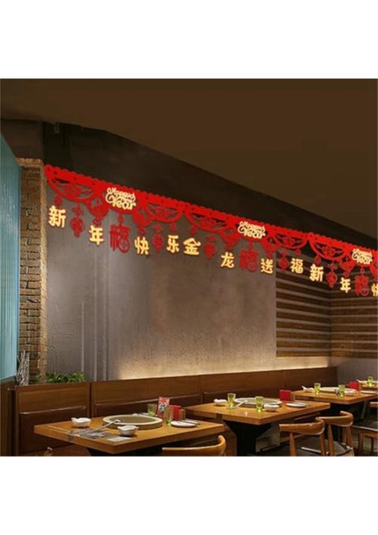 Kırmızı Çin Yeni Yıl Bayrağı 2024 Ejderha Bahar Festivali Çin&#39;i kutlamak için şanslı evi dekore etti (Yurt Dışından) modelleri
