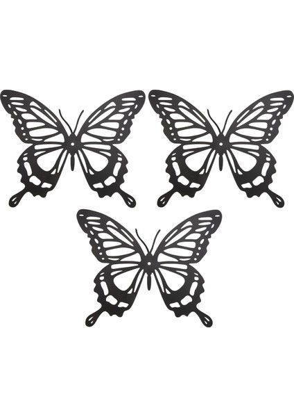 3pcs Kelebek Metal Duvar Dekor Siyah Kelebek Metal Duvar Asılı Dekor Çiftlik Evi Rustik Ev Ofis Yatak Odası Dekor (Yurt Dışından) modelleri