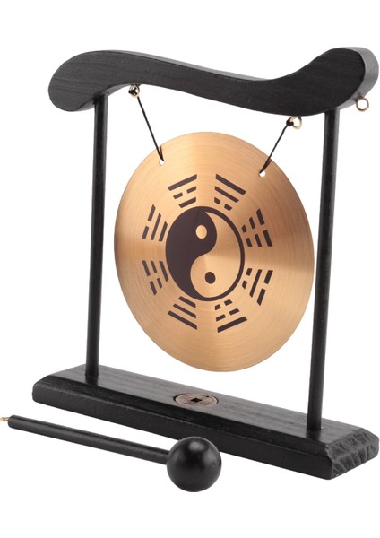 Masaüstü Gong - Feng Shui Pirinç Gong Stand ve Mallet, Hassas Çin Ev Dekoru, Sekiz Diyagramlı Masaüstü Süslemesi (Yurt Dışından) modelleri
