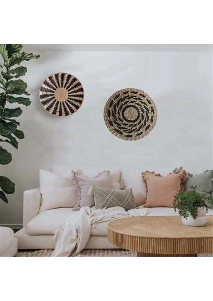 Bohem Duvar Dekorasyonları, Duvar Süslemeleri, El Yapımı Saman Asmalar, Oturma Odası Konaklama Dekorasyon Çapı 30CM (Yurt Dışından) fırsatları