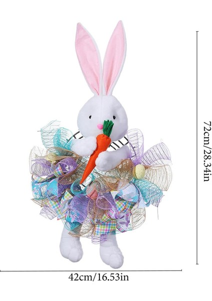 Ön Kapı Için Paskalya Çelenk, Bunny Şekilli Paskalya Çelenk, Paskalya Dekorasyonu, Tatil Çelenk, Paskalya Tavşan Kapı Çelenk B B (Yurt Dışından) modelleri