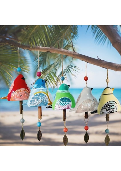 2pcs Kuş Şarkısı Bell Kuş Şarkısı Çan Rüzgar Chime Kuş Şarkısı Bell Bahçe Dekor Asma Rustik Rüzgar Zil Parçaları, A (Yurt Dışından) fiyatları