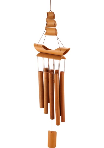 Bambu Rüzgar Çiğnen El Yapımı Doğal Yüzük Ev Dekor Rüzgar Zil Asılı Süsleme Açık Bahçe Rüzgar Çan (Yurt Dışından) fiyatları