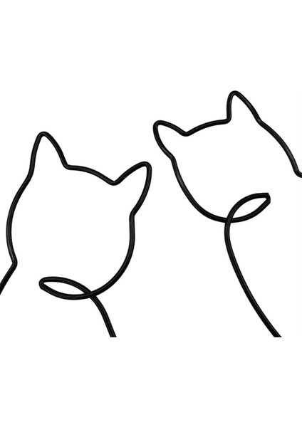 Metal Kedi Duvar Dekoru, Kedi Duvarı Sanatı, Metal Duvar Sanatı, Minimalist Oda ve Oturma Odası Duvar Dekoru (Yurt Dışından) fiyatları
