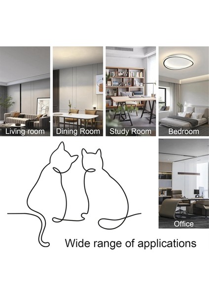 Metal Kedi Duvar Dekoru, Kedi Duvarı Sanatı, Metal Duvar Sanatı, Minimalist Oda ve Oturma Odası Duvar Dekoru (Yurt Dışından) fırsatları
