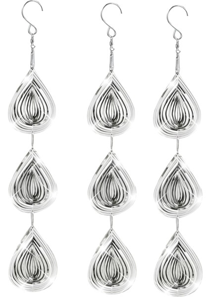 3 Adet Kuş Korkutucu Diskler Seti, Kuş Yansıtıcıları Rüzgar Spinner, Ekstra Işıltılı Damla Şekilli Rüzgar Spinner Kuş Cihazları (Yurt Dışından)