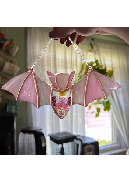 4pcs Cadılar Bayramı Dekorasyonları Asılı Cam Suncatcher Yarasalar Akrilik Renkli Cadılar Bayramı Yarasaları Duvar Dekoru Asma Gotik Yarasa (Yurt Dışından) fiyatları