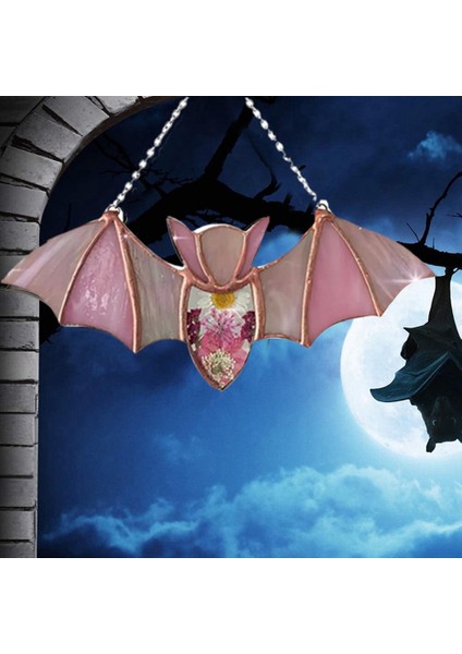 4pcs Cadılar Bayramı Dekorasyonları Asılı Cam Suncatcher Yarasalar Akrilik Renkli Cadılar Bayramı Yarasaları Duvar Dekoru Asma Gotik Yarasa (Yurt Dışından) fırsatları