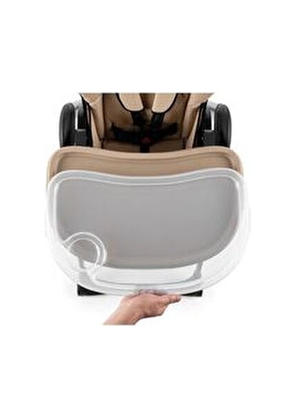 Foody Mama Sandalyesi Kahverengi 0-3 Yaş İçin Portatif