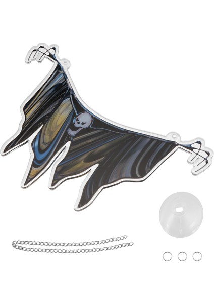 Cadılar Bayramı Spooky Suncatcher Pencere Panelleri Için Güneş Yakalayıcı, Benzersiz Ürkütücü Cadılar Bayramı Süs Dekorasyonları Ev D (Yurt Dışından) modelleri