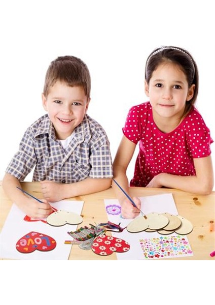 9 Paket Kalp Rüzgar Zil Sizi Kendi Aşk Yapıyor Rüzgar Çanları Diy Renkli Ahşap Zanaat B (Yurt Dışından) indirimleri