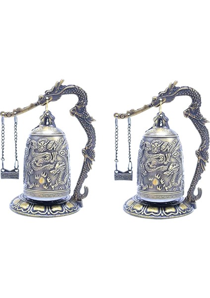 Vintage Küçük Dragon Bell Collecnibles Süsler, Iyi Şanslı Çan, Meditasyon Ev Ofisi Dekor (Yurt Dışından)