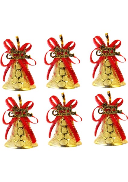12PCS Petek Çan Çan Kolye Kapı Askı Çanları Xmas Ağacı Çan Noel Çelenk Süsleme Noel Dekor Çelenk (Yurt Dışından)