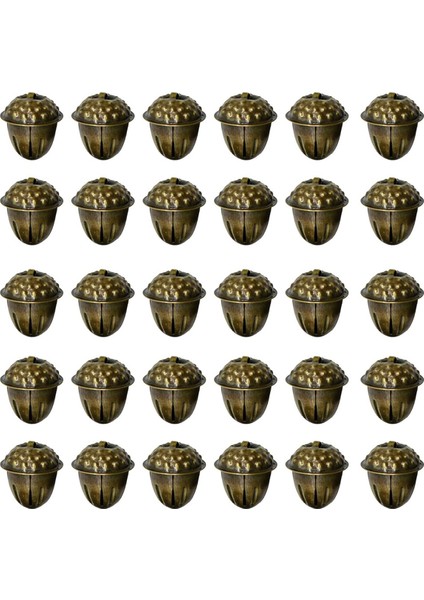 50pcs Christmas Palamut-Jingle Bells Vintage Bronz Bells 1.2 inç Metal zanaat çanı Xmas Ev Süsleme (Yurt Dışından)