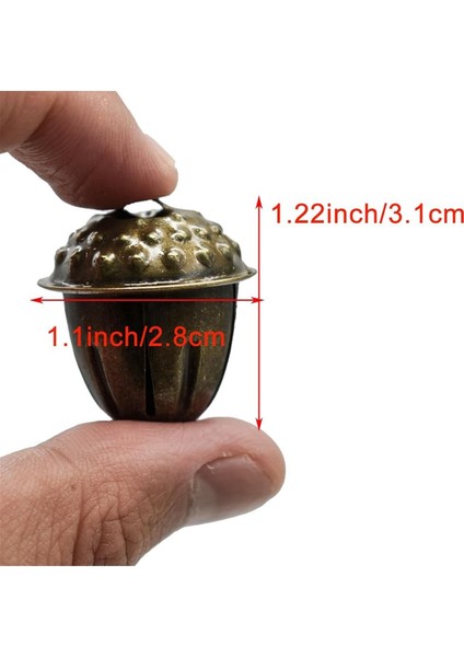 50pcs Christmas Palamut-Jingle Bells Vintage Bronz Bells 1.2 inç Metal zanaat çanı Xmas Ev Süsleme (Yurt Dışından) fırsatları