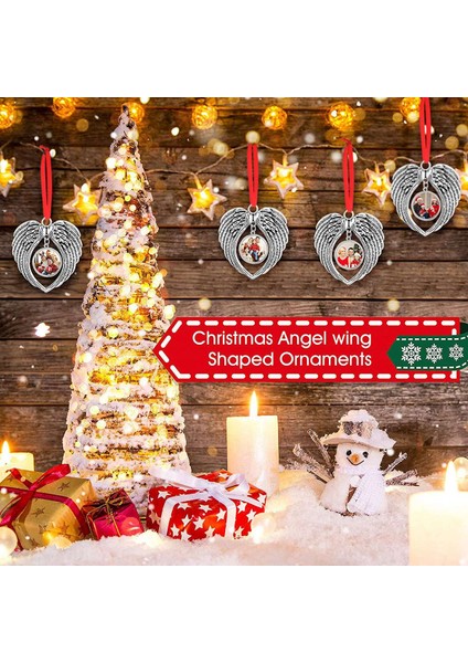 12PCS Melek Kanat Şekli Boş Sıcak Transfer Baskısı Süblimasyon Süslemesi Noel Ağacı Dekor Xmas Parti Için Dekorasyon (Yurt Dışından) fırsatları