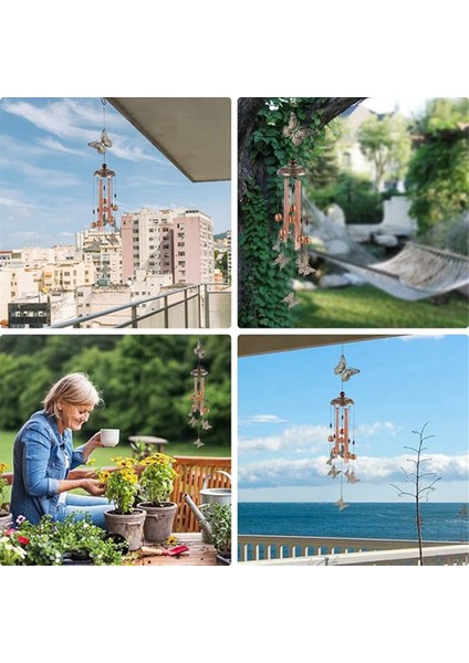 Rüzgar Çanları, Bahçe Rüzgar Sandalyeleri Süslemeleri Açık Veranda Dekorasyonları Kapalı Açık Rüzgar Çanları, Retro Anıt Çanları (Yurt Dışından)