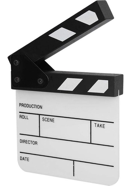 Action Cut Board, Akrilik Film Clapboard Kuru Silme Kompakt Boyutu Tv Filmi Yönetmeni Kesilmiş Aksiyon Sahne Alkış Tahtası (Yurt Dışından)