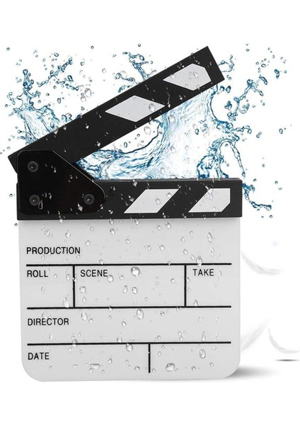 Action Cut Board, Akrilik Film Clapboard Kuru Silme Kompakt Boyutu Tv Filmi Yönetmeni Kesilmiş Aksiyon Sahne Alkış Tahtası (Yurt Dışından) modelleri