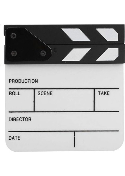 Action Cut Board, Akrilik Film Clapboard Kuru Silme Kompakt Boyutu Tv Filmi Yönetmeni Kesilmiş Aksiyon Sahne Alkış Tahtası (Yurt Dışından) fırsatları
