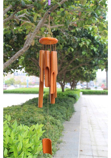 Bambu rüzgar çanları rüzgar çanları açık bahçe avlusu ev dekorasyonu ahşap bambu rüzgar çanları ışık (Yurt Dışından) modelleri