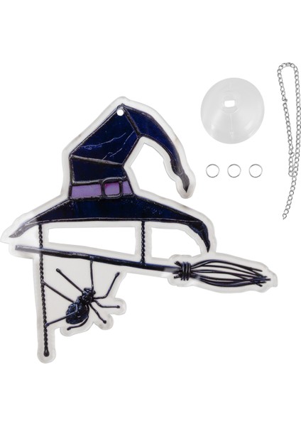 Cadılar Bayramı Spooky Suncatcher Pencere Panelleri Için Güneş Yakalayıcı, Benzersiz Ürkütücü Cadılar Bayramı Süs Süsleri Ev E Için (Yurt Dışından)