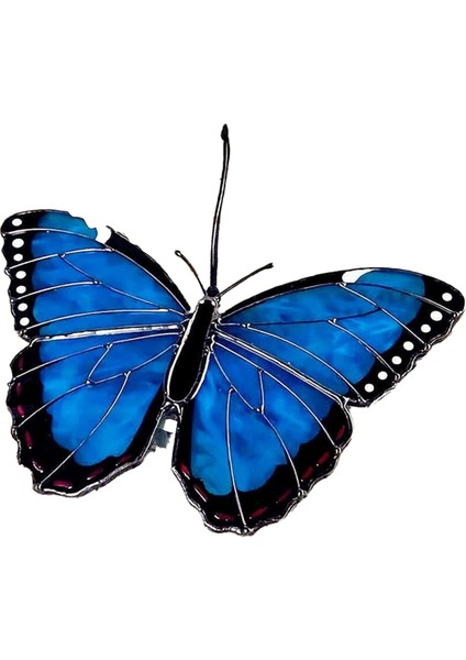 Lekeli Kelebek Güneş Catcher Leke Cam Pencere Asma Asma Kelebekler Sun Catcher Araba Kelebek Dekorasyonları C (Yurt Dışından)