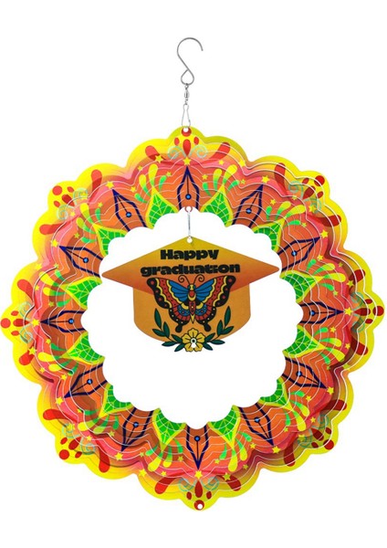 3D Rüzgar Spinner Spiral Için Bahçe Dekoru Döner Asılı Rüzgar Çanları Ev Açık Hava Dekorasyon (Yurt Dışından)