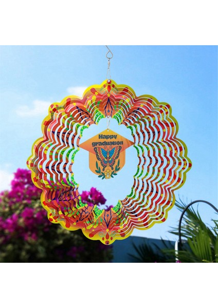 3D Rüzgar Spinner Spiral Için Bahçe Dekoru Döner Asılı Rüzgar Çanları Ev Açık Hava Dekorasyon (Yurt Dışından) fiyatları