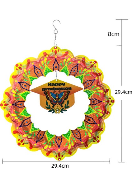 3D Rüzgar Spinner Spiral Için Bahçe Dekoru Döner Asılı Rüzgar Çanları Ev Açık Hava Dekorasyon (Yurt Dışından) indirimleri