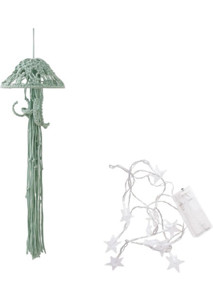 Boho Macrame Dream Catcher String Lights ile El Yapımı Dokuma Süsleme Dekora Dekora Bir (Yurt Dışından)
