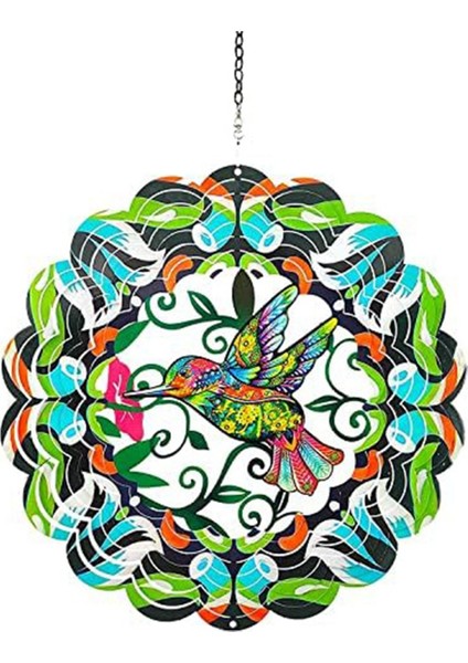 Kuş Metal Rüzgar Spinner Asılı Rüzgar Spinner Açık ve Iç Mekan Dekorasyon, Dönen Rüzgar Çanları Için Uygun (Yurt Dışından)