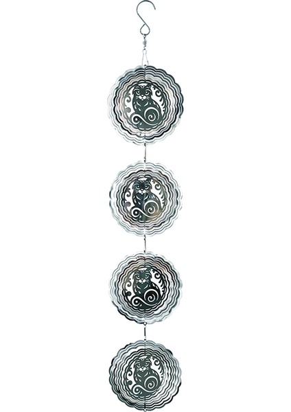 3D Rüzgar Spinner ile Dış Çanlar Için Rüzgar Çanları, Bahçe Arka Bahçesi Için Kadınlar Için Kedi (Yurt Dışından)
