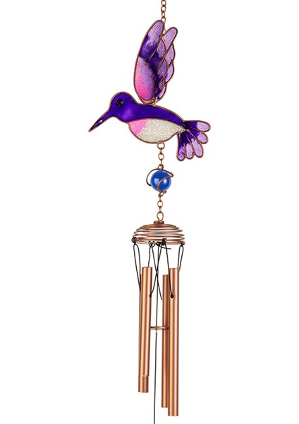 Lekeli Kuş Suncatcher, Kuş Kristal Top Prizmaları Asılı Kristal Süsleme Mor Rüzgar Çanları (Yurt Dışından)