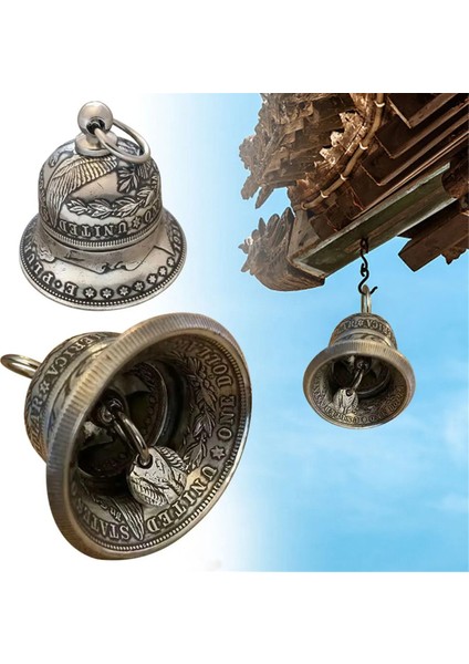 Morgan Silver Dolar Bell Ev Dekor Para Zanaat Asma Duvar Asma Dekor Rüzgar Çenesi (Yurt Dışından) fiyatları