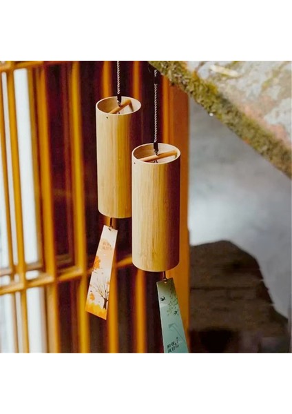 Bambu Rüzgar Çanları, Açık Bahçe Için 8 Tonlu Çubuklar, Veranda Ev Dekorasyonu - Rahatlama (Yurt Dışından) fırsatları
