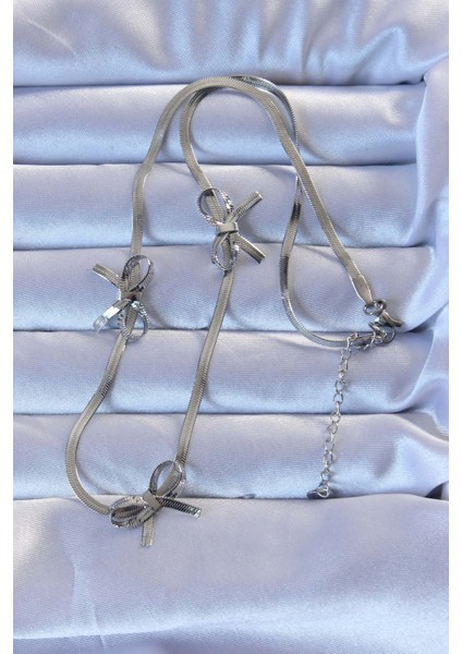 316L Çelik Gümüş Renk Italyan Zincirli Fiyonk Kolye fiyatları