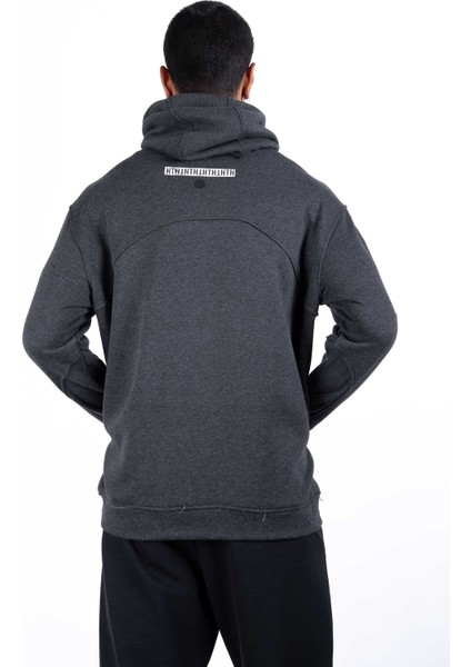 Erkek Regular Fit Kesim Detaylı Kapüşonlu Siyah Sweatshirt fırsatları